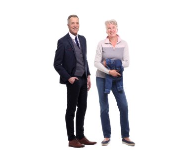 ırklararası çift beyaz arka plan üzerinde