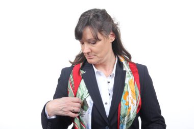 Eski beyaz kadın ciddi