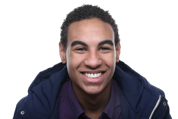 Smiling Black Man Posing — Stock Photo, Image