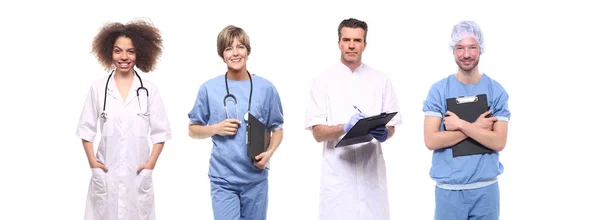 Set Doctors White Background — Stock Photo, Image