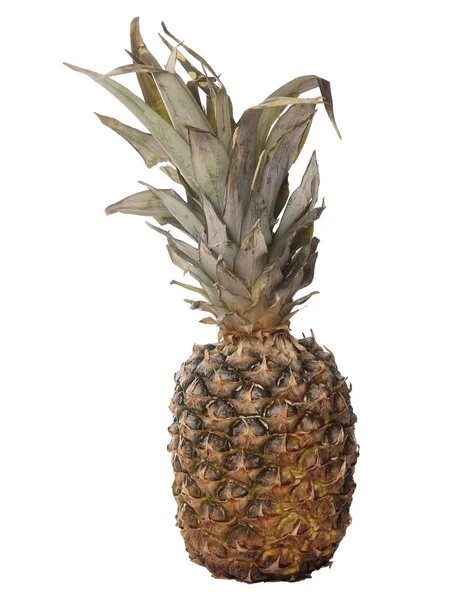 Ahşap Arka Plan Üzerinde Olgunlaşmış Ananas — Stok fotoğraf
