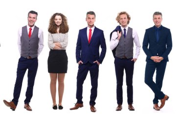 Beyaz arka plan üzerine poz veren Kafkas halkı