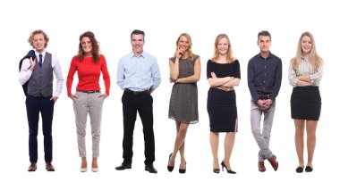 Beyaz arka plan üzerine poz veren Kafkas halkı