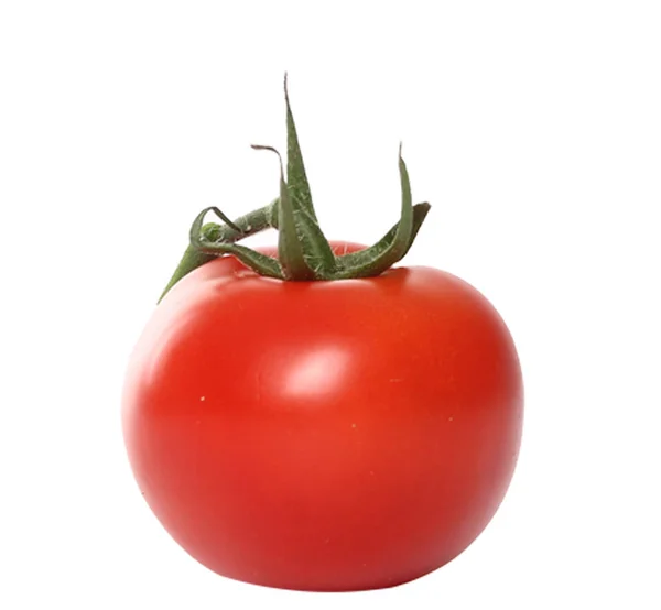 Tomate Maduro Sobre Fundo Branco — Fotografia de Stock