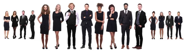 Beyaz arka planda farklı kişiler kümesi