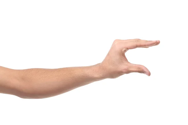 Hand Showing Sign White Background — Stock Photo, Image