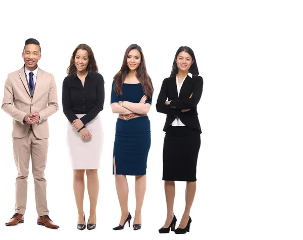 Hombre Mujeres Posando Sobre Fondo Blanco —  Fotos de Stock