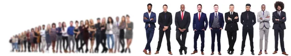 Set Different People White Background — Stock Photo, Image