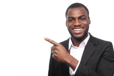 Siyah işadamı için bir şey işaret