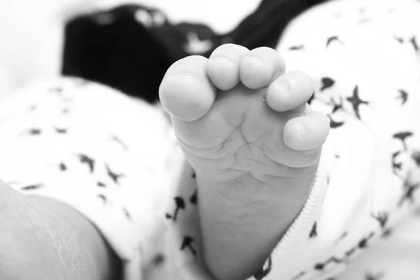 Feet Little Baby Close — Stock Photo, Image