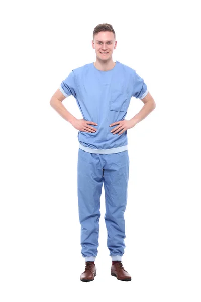 Mannelijke Arts Medische Uniform Dragen — Stockfoto