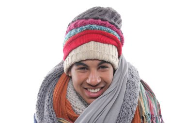 Siyah adam poz dondurma