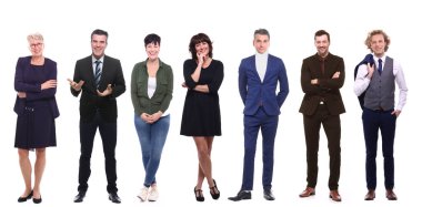 Beyaz arka planda Kafkas yaşlı insanlar