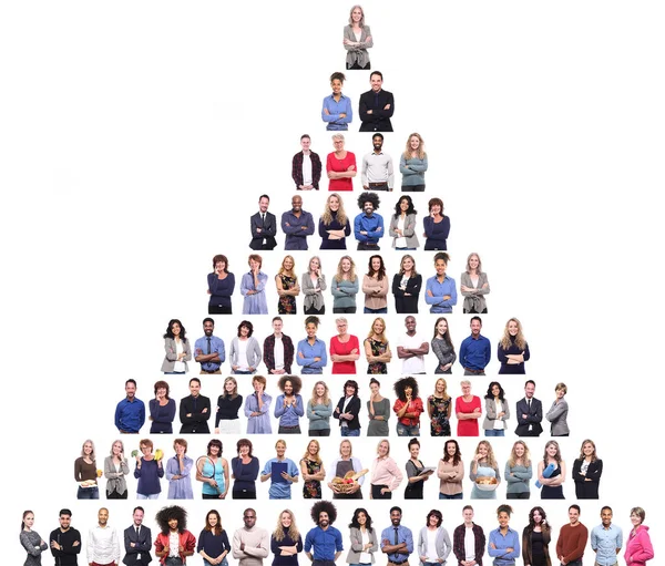 Set People White Background — Stock Photo, Image