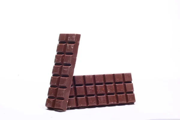 白底甜巧克力 — 图库照片