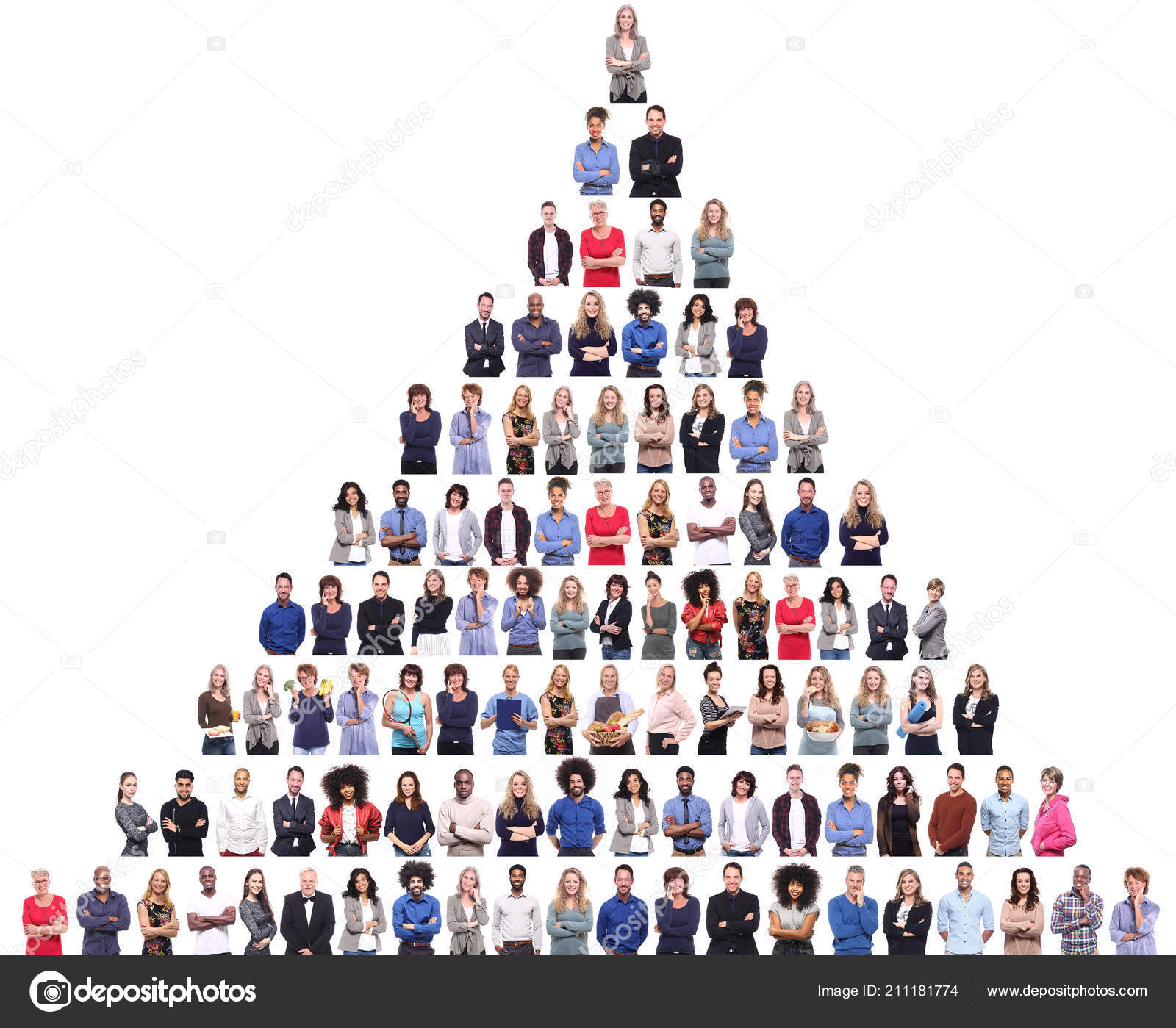 Conjunto Pessoas Fundo Branco Stock Photo C Djomas 211181774