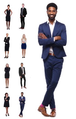 Beyaz arka planda Irklar arası insanlar