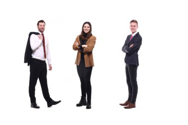 Beyaz arka planda Kafkas insanlar