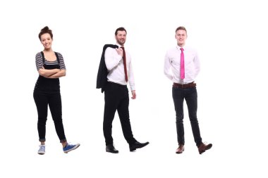 Beyaz arka planda Kafkas insanlar