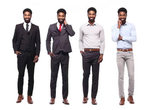 Joven Afroamericano Diferentes Poses —  Fotos de Stock