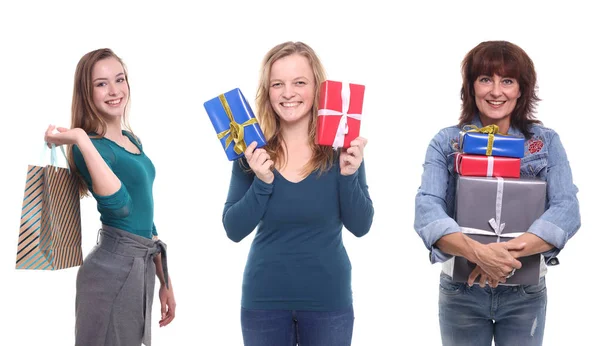 Grupo Personas Navidad — Foto de Stock