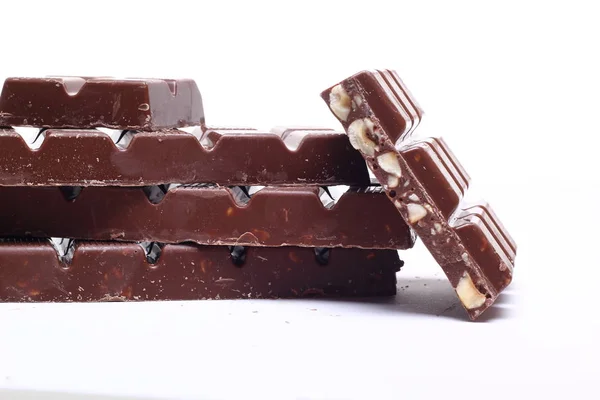 Beyaz Arka Planda Tatlı Çikolata — Stok fotoğraf