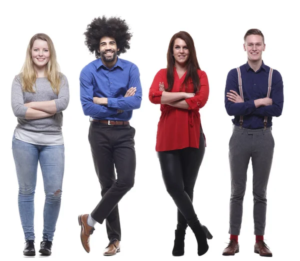 Beyaz arka planda Irklar arası insanlar