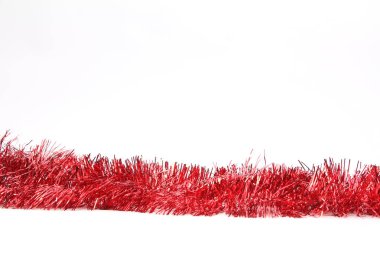 Beyaz arkaplanda Noel süslemesi