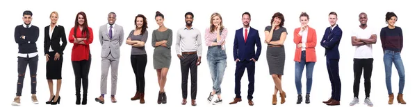 Beyaz arka planda Irklar arası insanlar