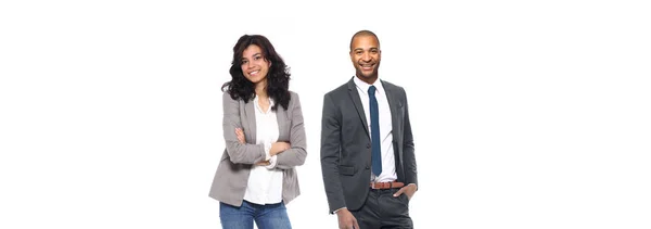 Couple Afro Américain Sur Fond Blanc — Photo