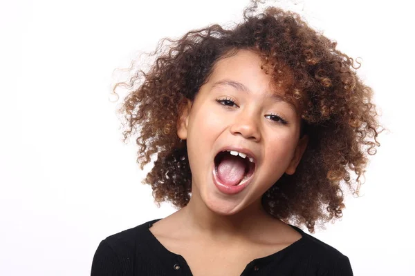 Beautiful Little Girl Screaming — Stock Photo, Image