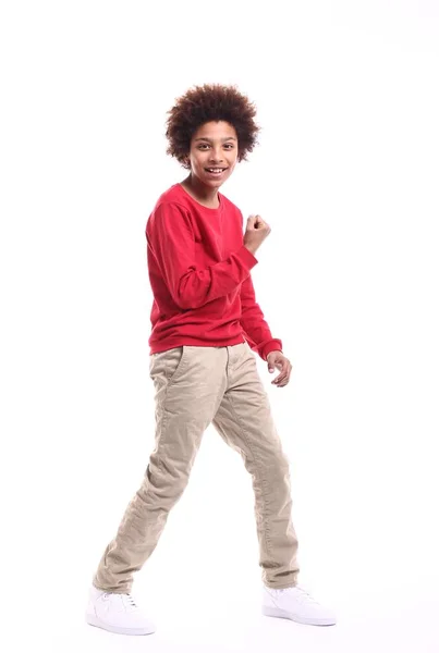 Hermoso Niño Está Celebrando — Foto de Stock