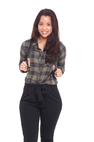 Genç Asyalı Kız Gülümsüyor — Stok fotoğraf