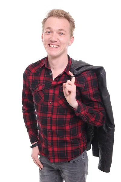 Caucasian Young Man Smiling — Stock Photo, Image