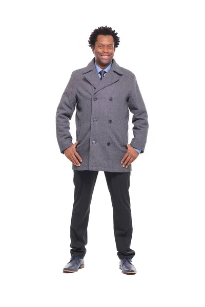 Smiling Black Man Posing — Stock Photo, Image