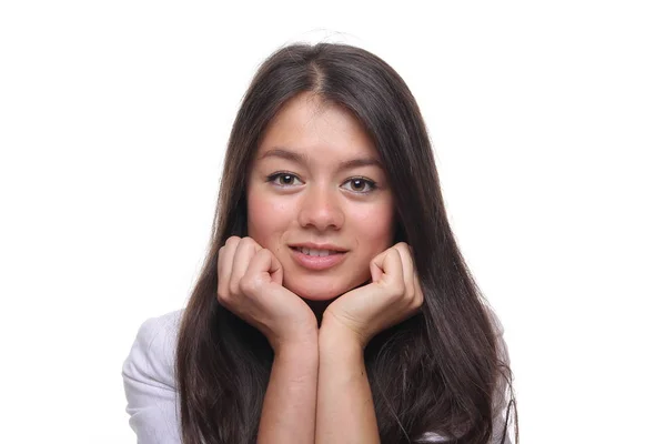 Azjatyckie Dziewczyna Się Uśmiecha — Zdjęcie stockowe