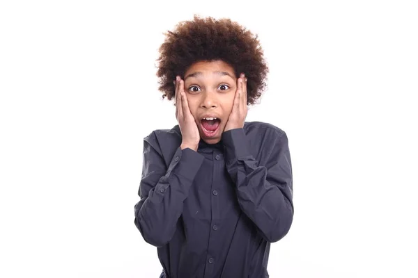 Beautiful Little Boy Surprised — Stock Photo, Image