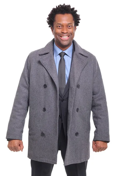 Smiling Black Man Posing — Stock Photo, Image