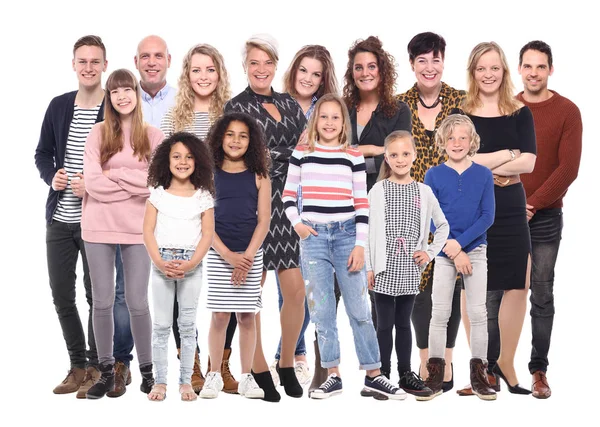 Set People White Background — Stock Photo, Image