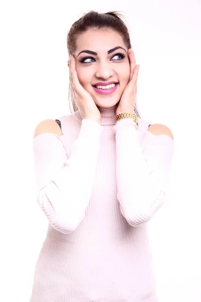 Junge Arabische Frau Lächelt — Stockfoto