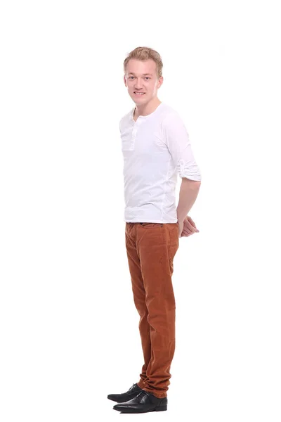Young Caucasian Man Posing White Background Royalty Free Stock Photos