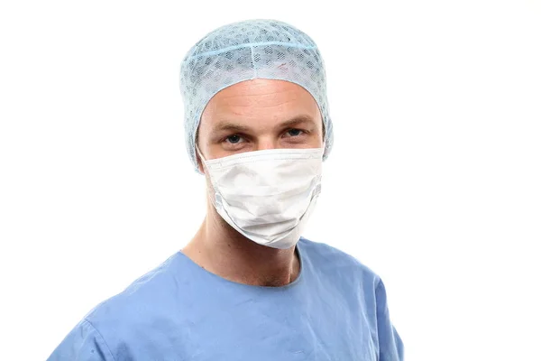 Manliga Läkare Bär Medicinsk Uniform — Stockfoto