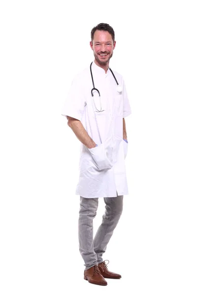 Male Doctor Wearing Special Uniform Stethoscope — Stock Photo, Image