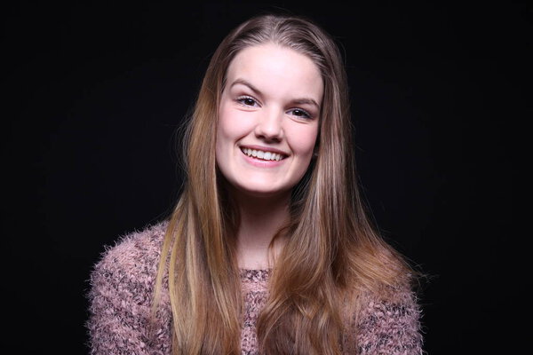 Happy young girl portrait 