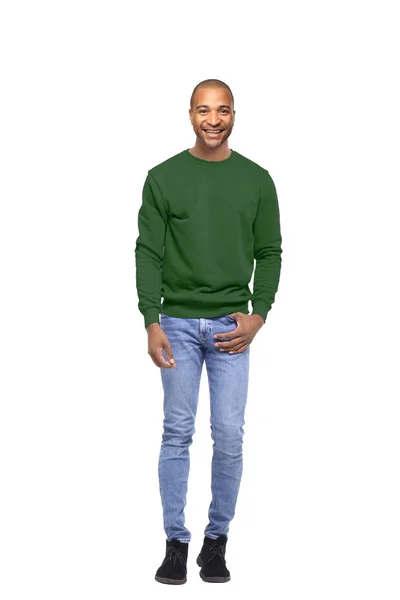Black Young Man Smiling — Stock Photo, Image