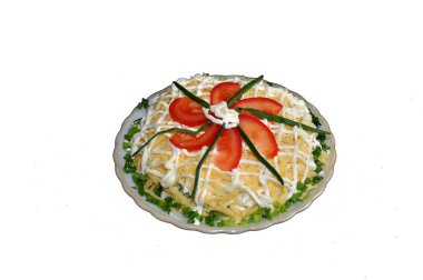 Salata şenlikli bir tablo