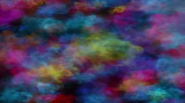 Tüm arka plan üzerinde hareketli renkli duman