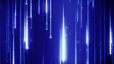 Mavi parlak çizgiler düşüyor, animasyon arka plan soyut. Sorunsuz döngü