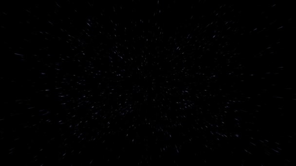 Hyperspace Sprung Durch Sterne — Stockvideo