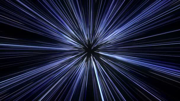 Hyperspace Sprung Durch Sterne — Stockvideo